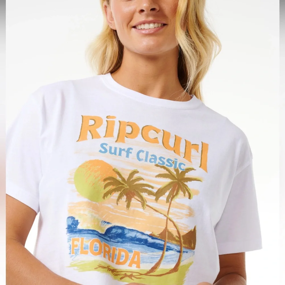Rip Curl High Tide Scenic Standard Tee Florida Surf Classic - Picture 5 of 6